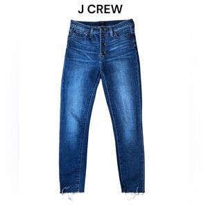 J CREW high rise skinny buttonfly jeans